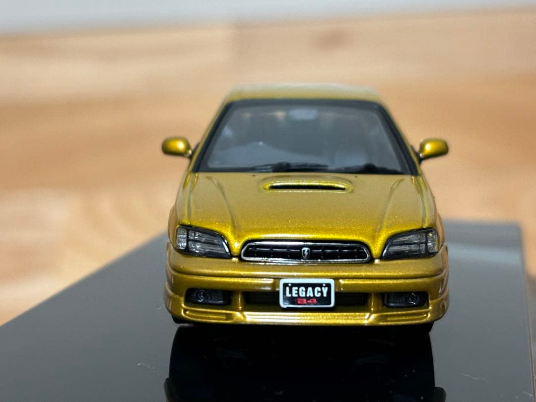 オートアート 1/43 レガシィB4 '99 ゴールド ダイキャスト製 完成品