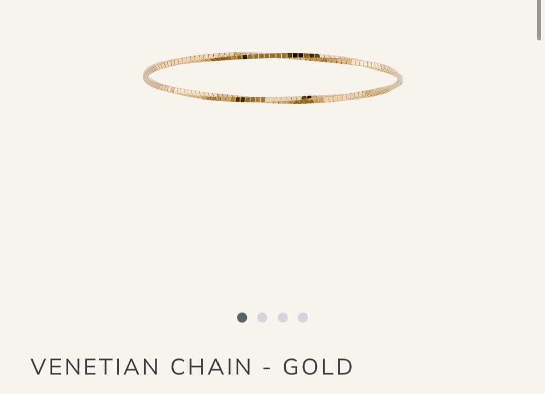 pointlessjourney VENETIAN CHAIN GOLD 23号