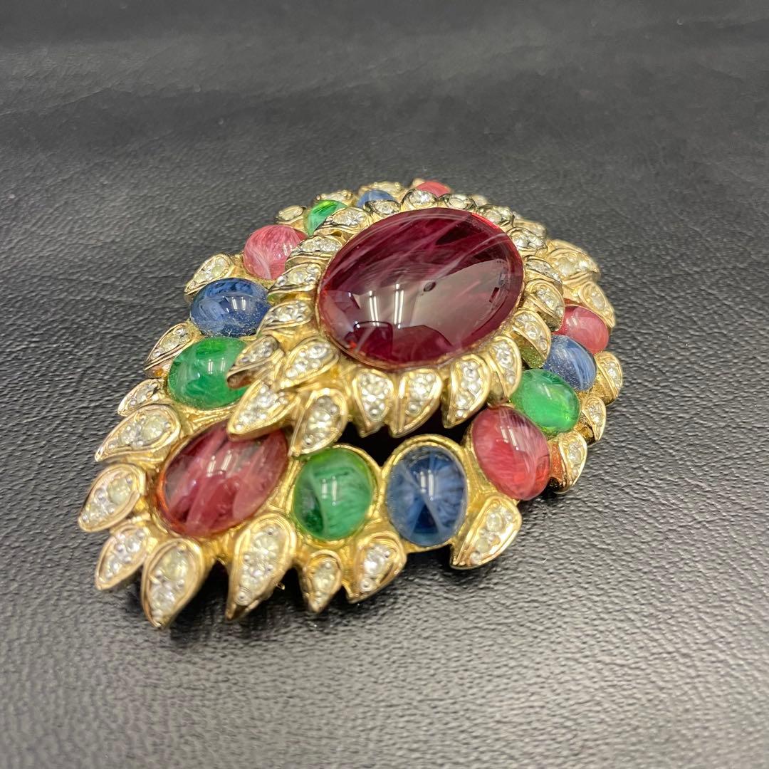 【VOGUEBIJOUX】brooch ヴォーグビジューブローチ カラーストーン