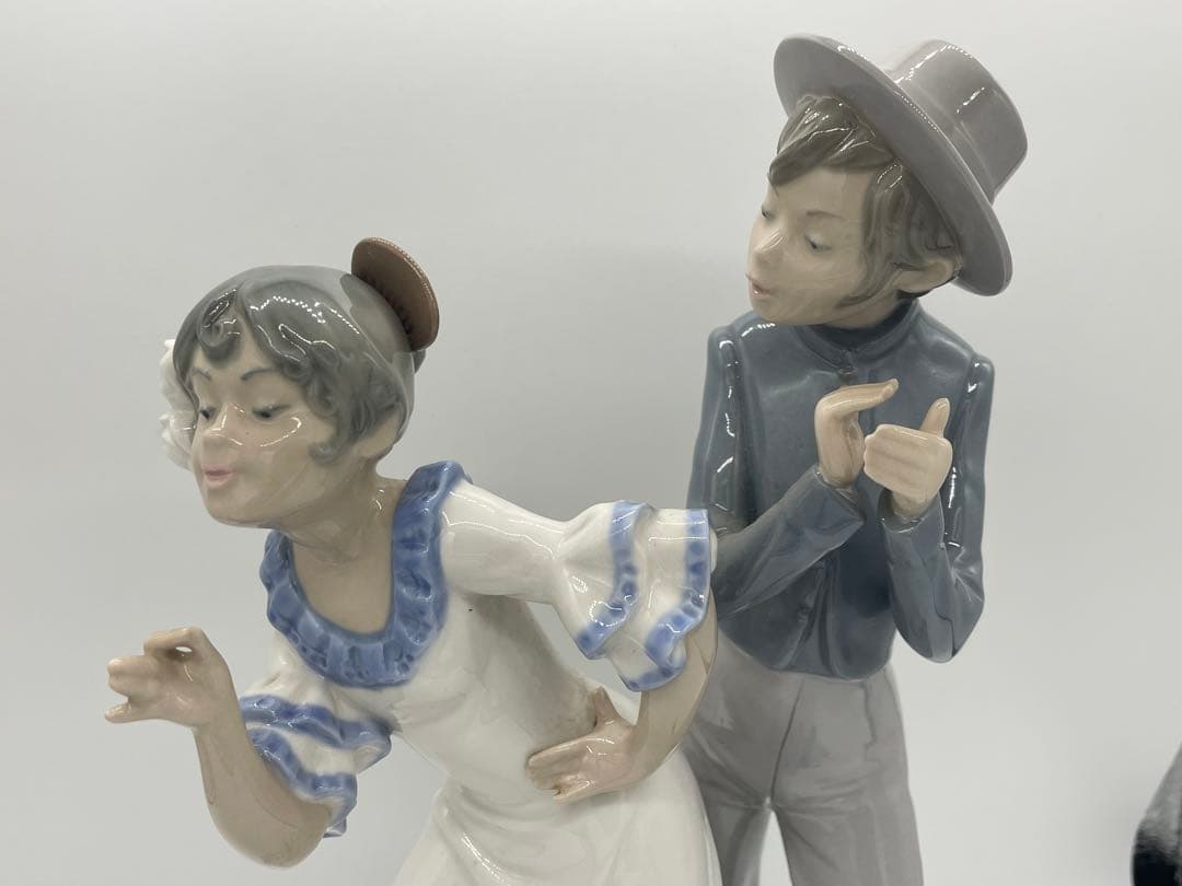 【美品】リヤドロ 【フラメンコ】 NAO カップル フィギュリン 置物 陶器