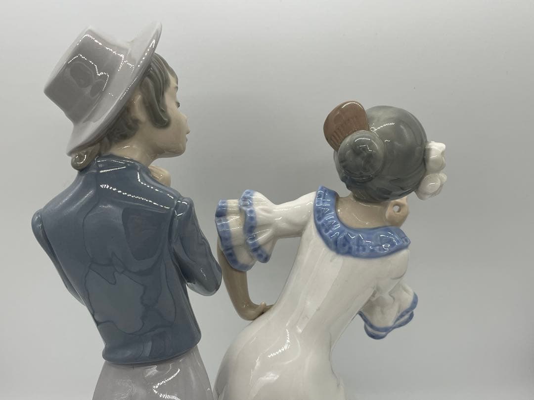 【美品】リヤドロ 【フラメンコ】 NAO カップル フィギュリン 置物 陶器