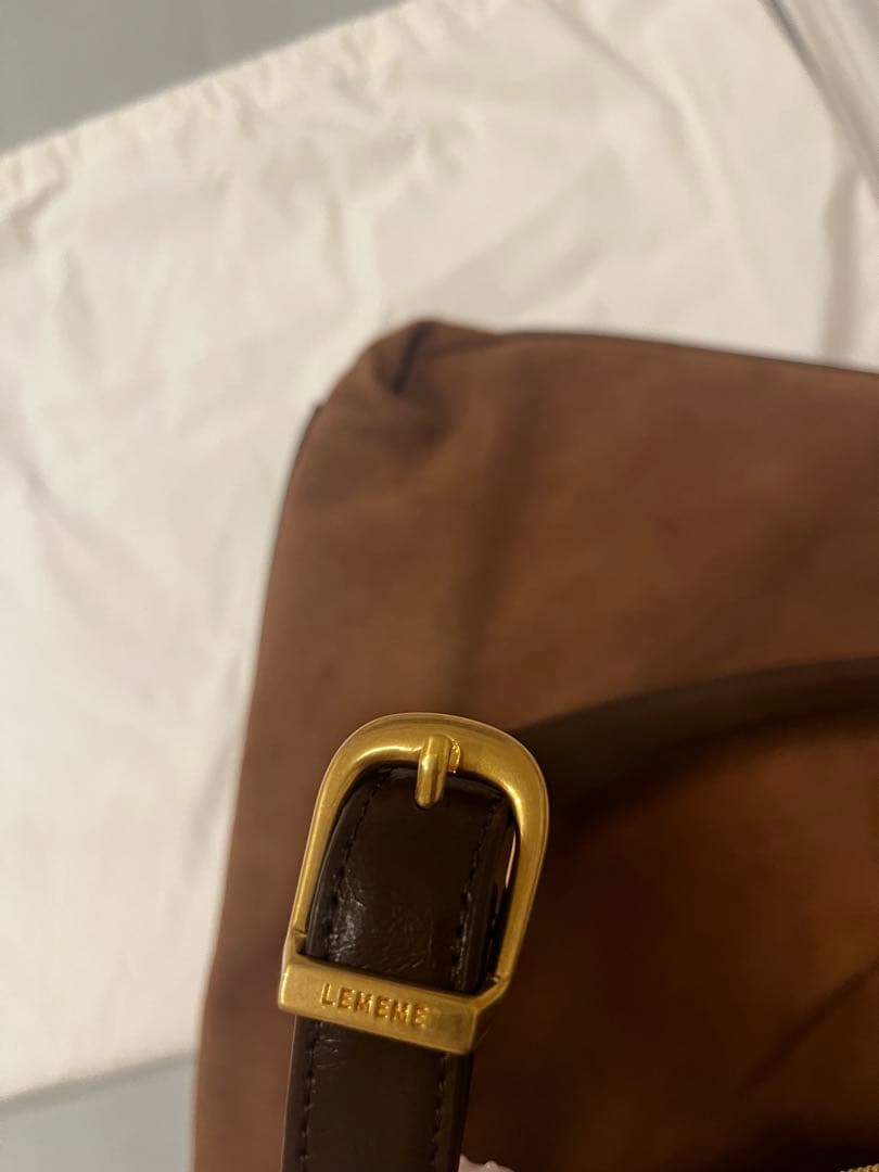 LEMEME Sac Agnesブラウン　ルメメ　ショルダーバッグ
