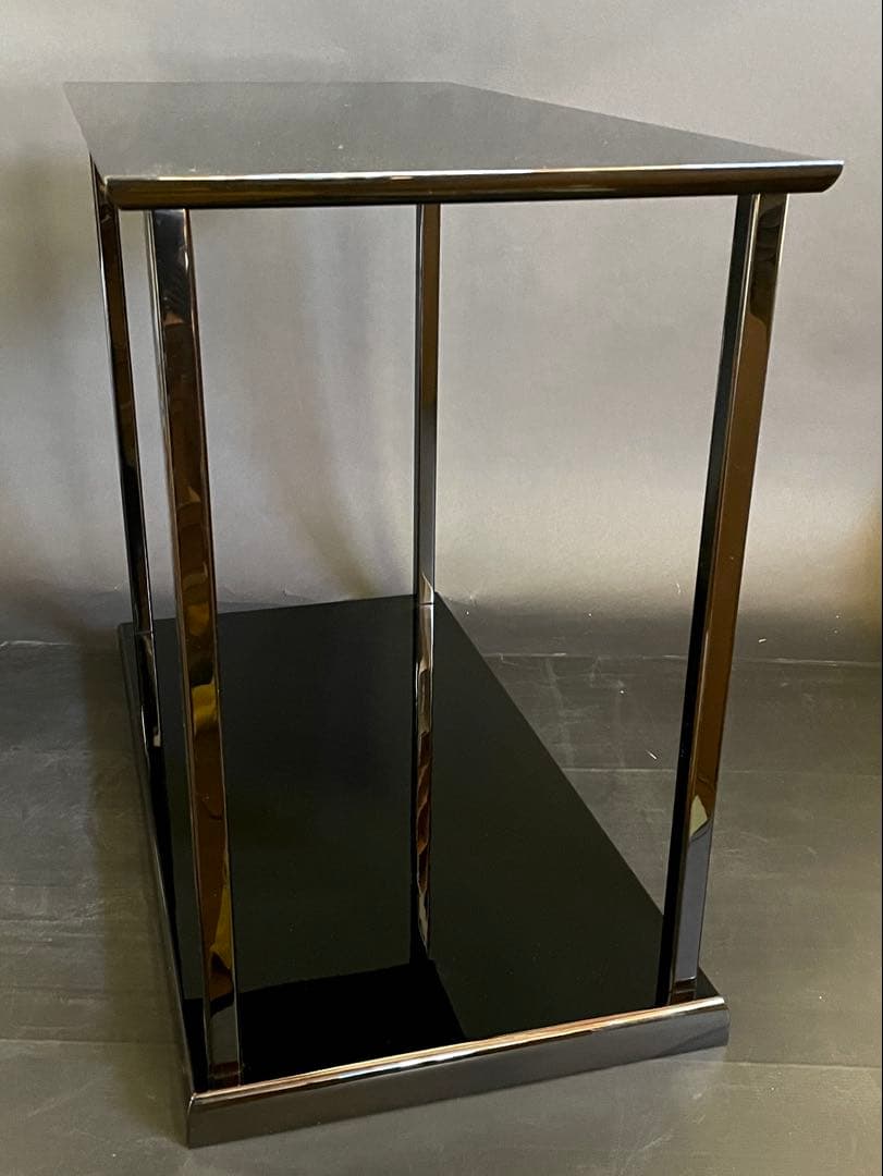 割引‼️【超美品】「母」 茶平 一斎 真台子 真塗 台子 共箱 黄布 (26F②)