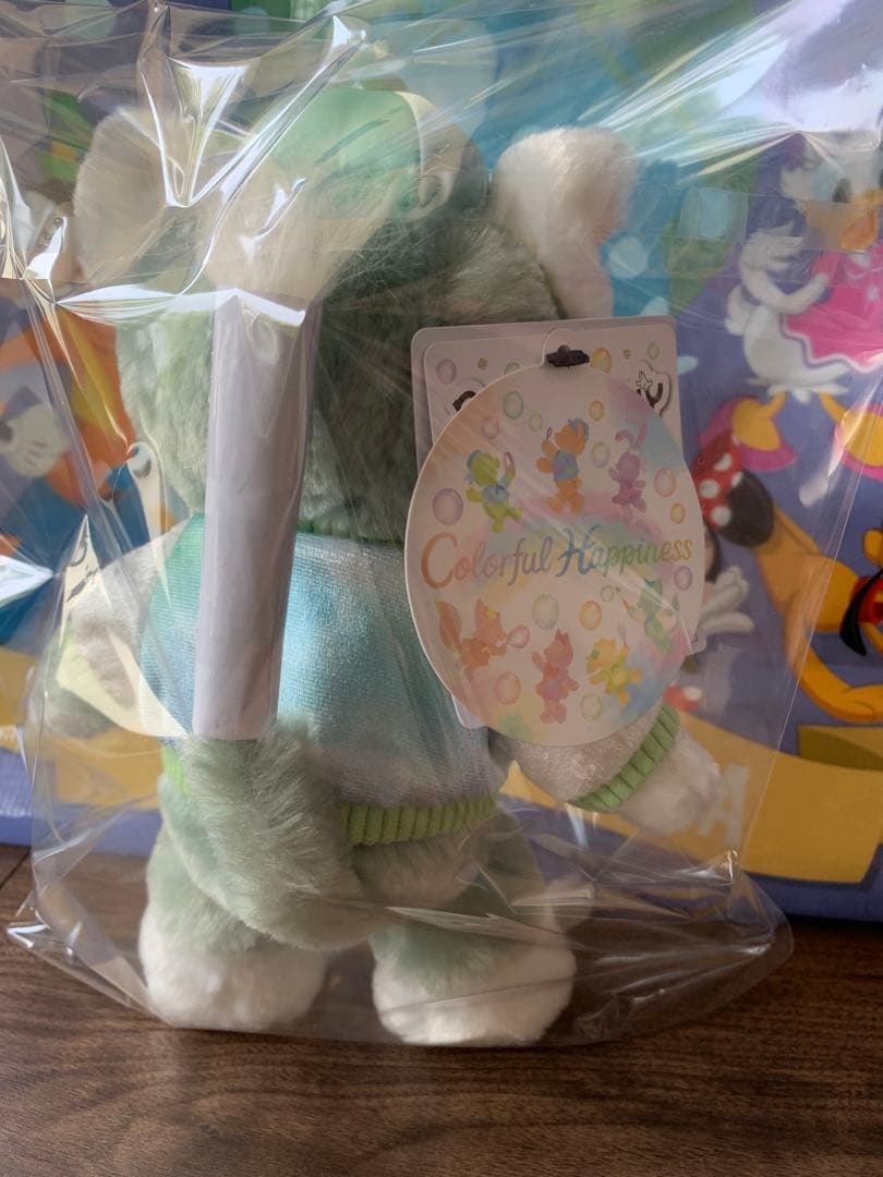 ディズニー　カラフルハピネス　20周年 バケパ　ポージープラッシー ジェラトーニ