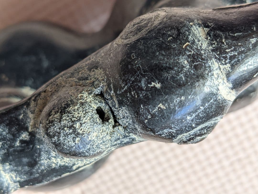 ♦鳥形 黒陶器 発掘品 出土品 祭器 南米 アンティーク 骨董品 コレクション