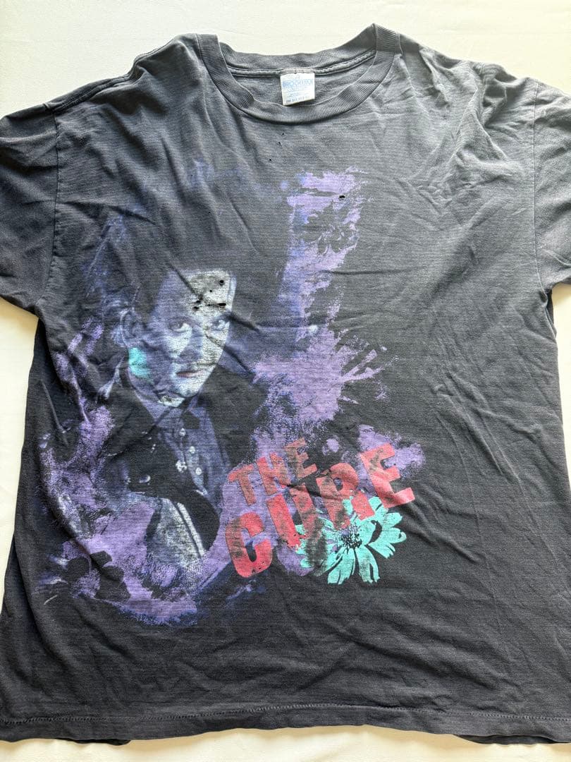 THE CURE ヴィンテージTシャツ ボロ　フェード　XL