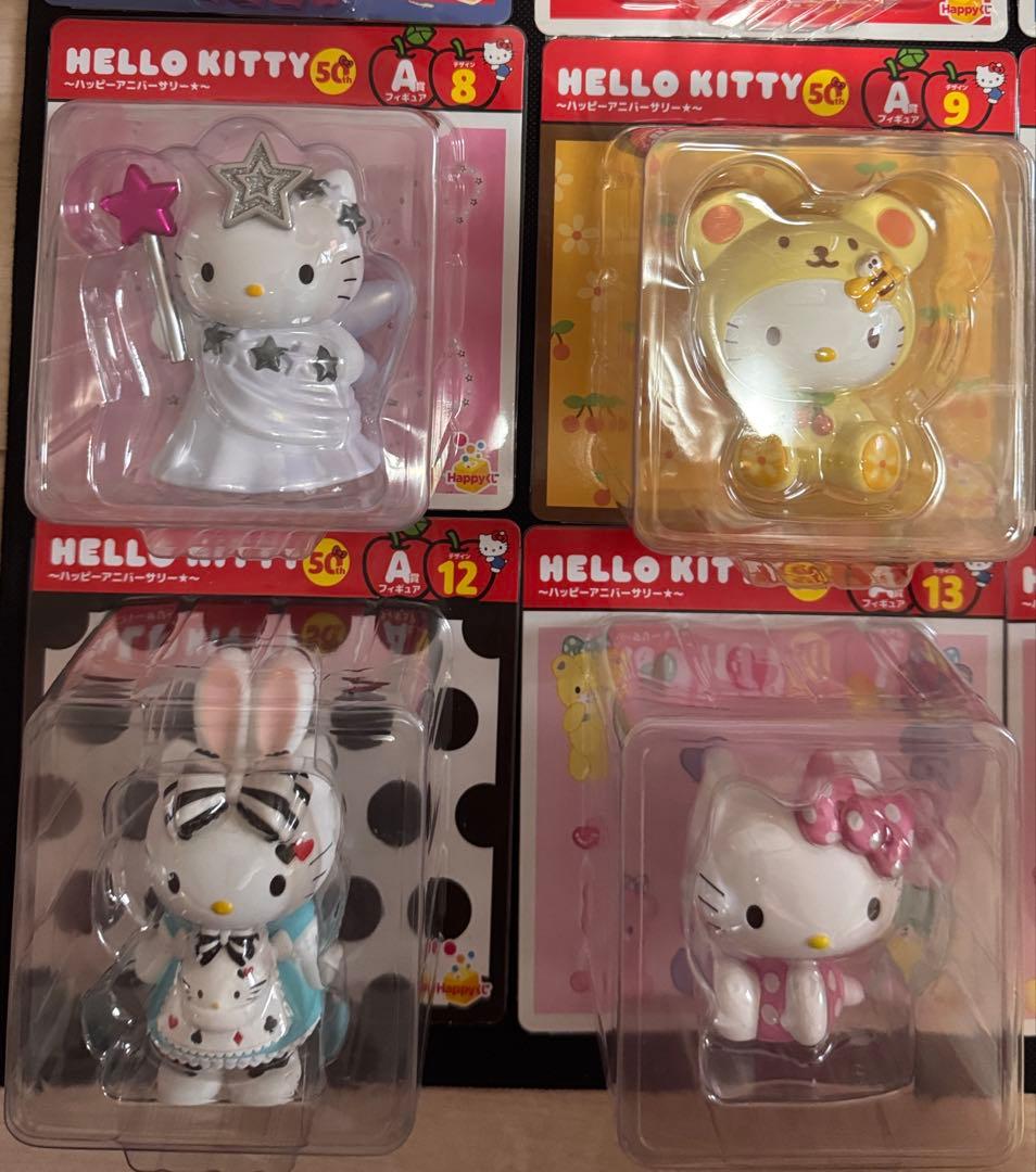 ハローキティ50周年A賞フュギュアまとめ売り人気11点おまけ付き2個