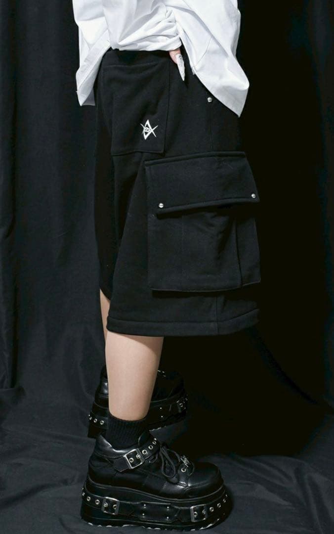 新品未使用 レフレム セパレート ワイドパンツ スウェットカーゴパンツ 2WAY