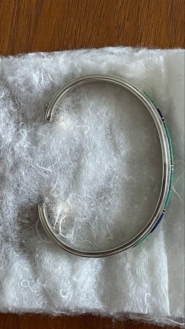 ズニ族製 マラカイト× ラピスラズリ インレイブレスレット