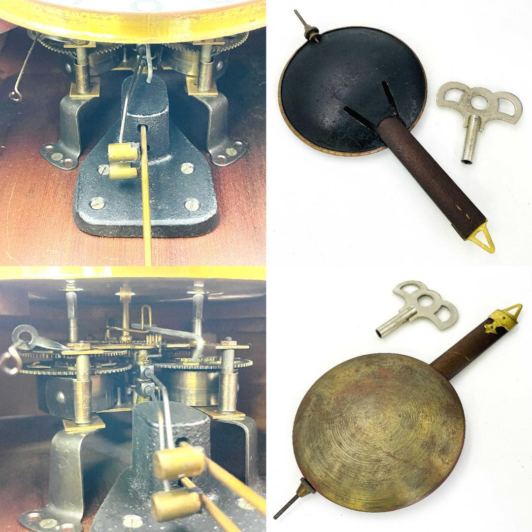 【希少 稼働品】愛知時計 No.2326-C 掛時計 ボンボン ゼ 昭和レトロ