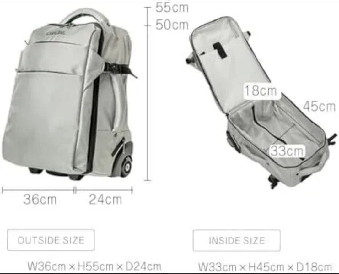 LeeDee 2WAYキャリーケース キャリーバッグリュック 機内持ち込み