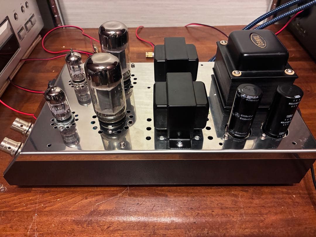 三栄無線 シャーシ使用 6L6GC シングルアンプ 真空管アンプ