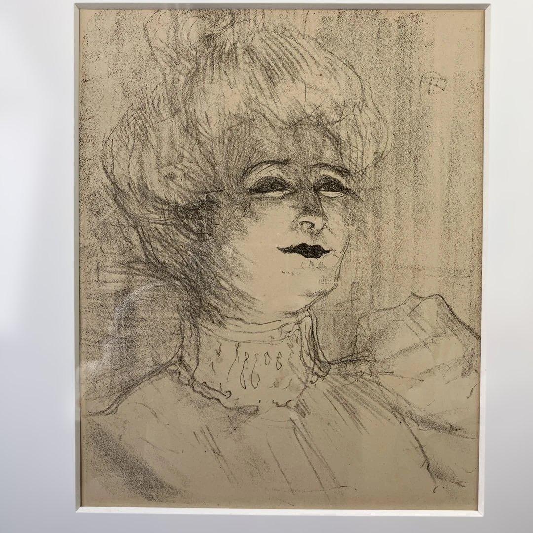 リトグラフ　アンリ•ド•トゥルーズ=ロートレック　「マリー•ルイーズ•マルシー」