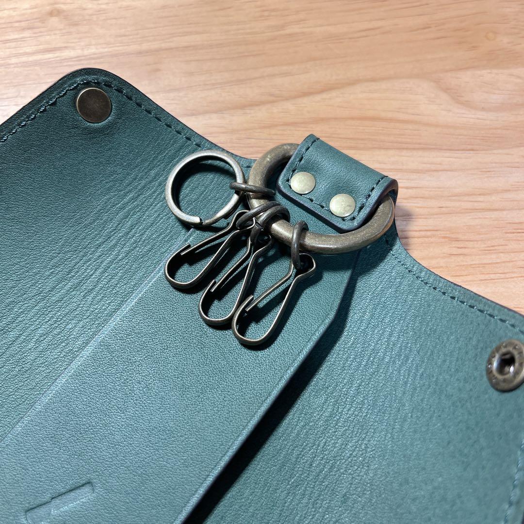 土屋鞄 キーケース 限定色 グリーン