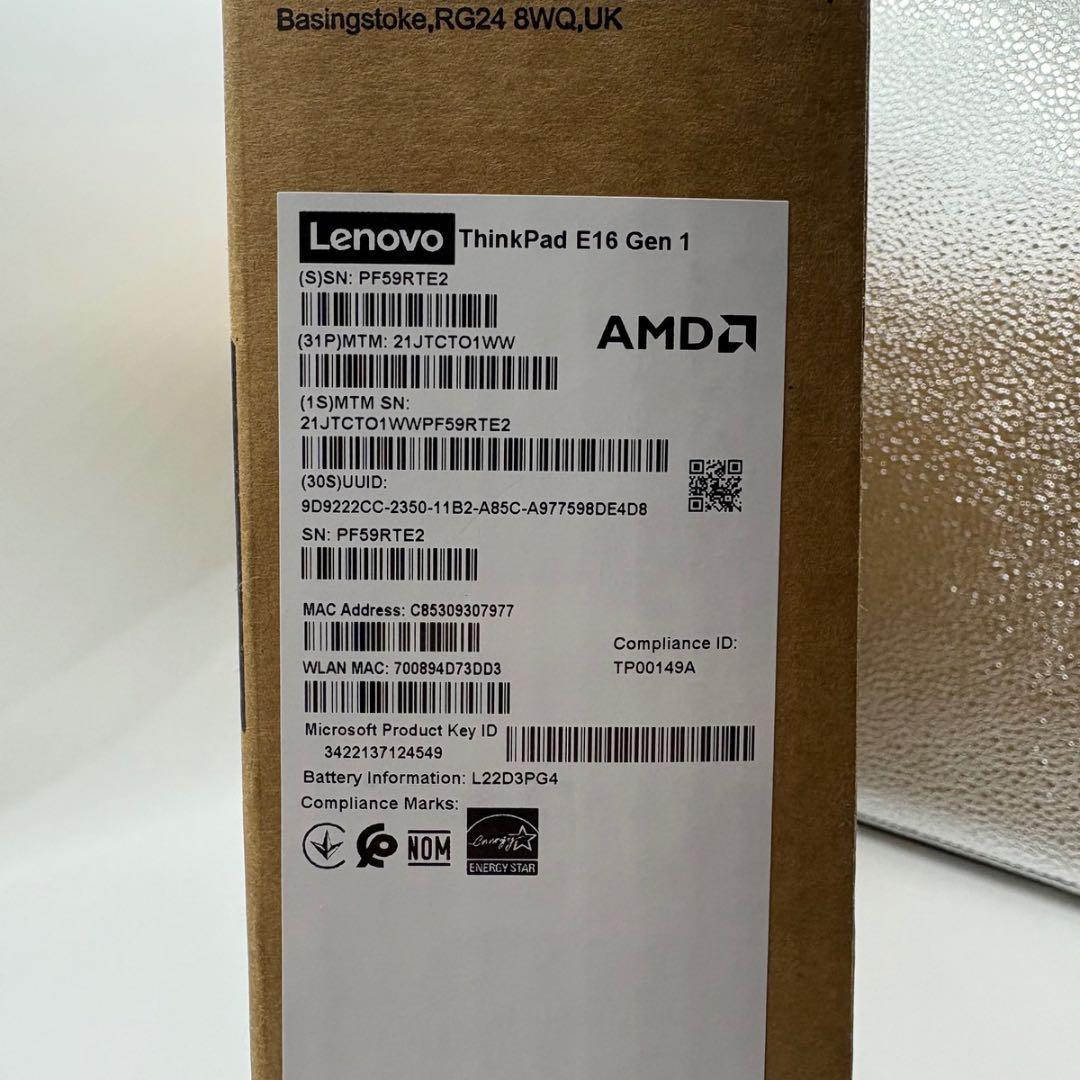 新品 Office付Thinkpad Ryzen5