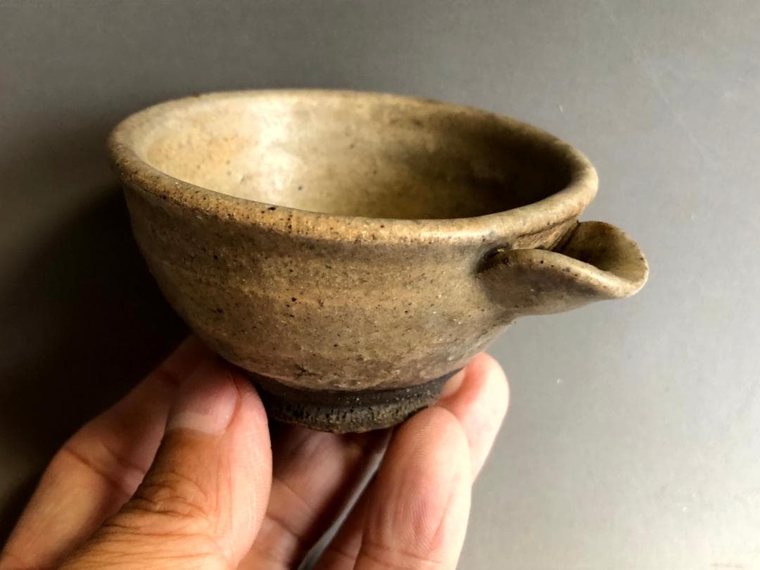 酒器■古唐津名品片口 江戸期 コレクター所蔵品 酒器 ぐい呑み 時代物 骨董品■