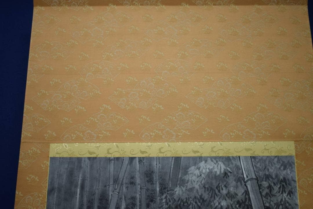 不詳/作者不詳/竹林図/山水/布袋屋掛軸HK-32