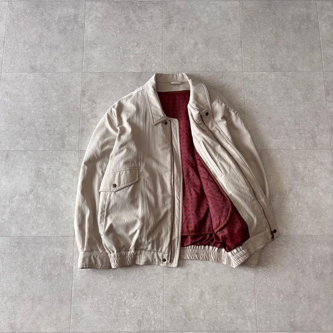 裏地総柄 90s vintage 短丈ブルゾン アメカジ シティボーイノームコア