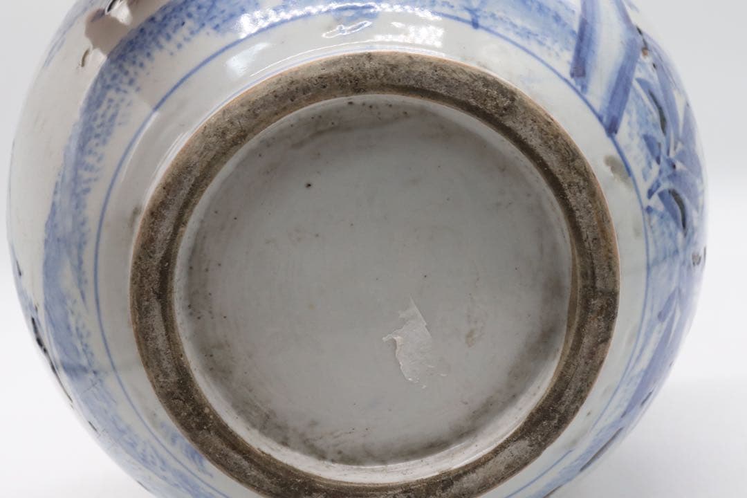 岐No58 染付　香炉　送料込み0504