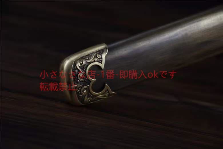 短冊模様鋼純銅装唐刀  武具 刀装具 日本刀 唐剣  模造刀·模擬刀  居合刀