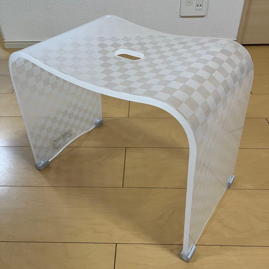 お得◎新品　アクリル　バスチェア　センコー　チェッカーL ウォッシュボール