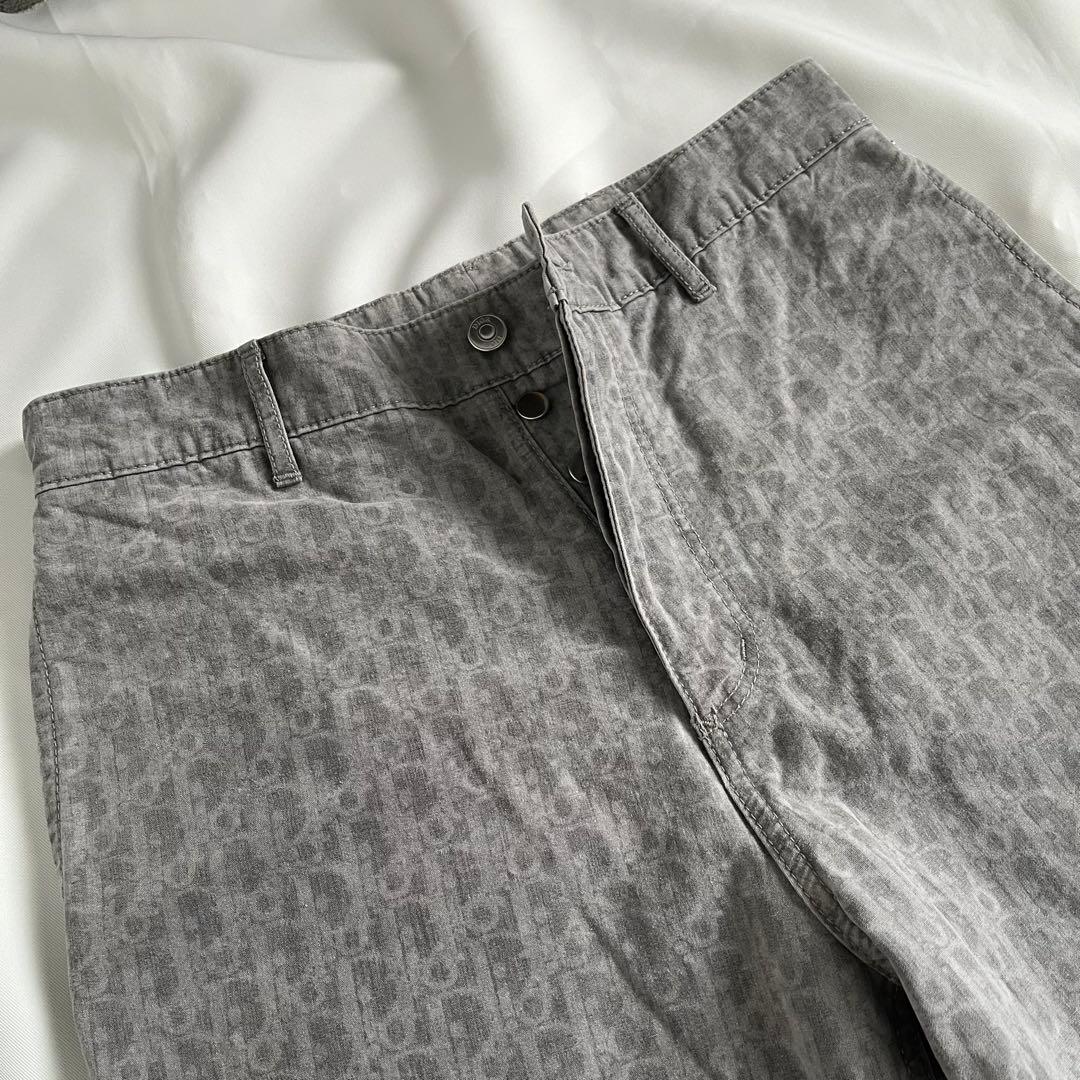 Dior Oblique コットンパンツ　グレー