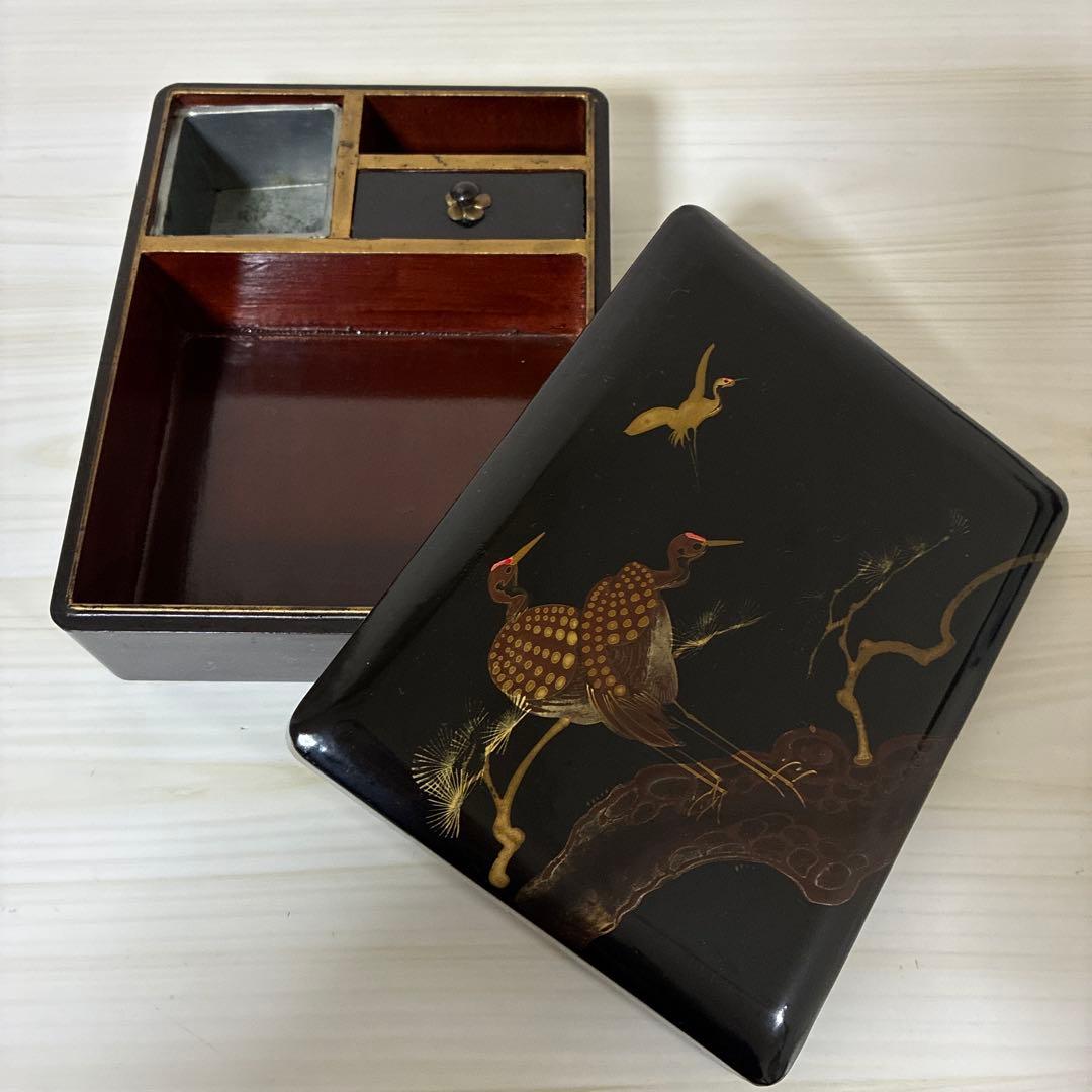 硯箱　骨董　アンティーク　時代物　漆器