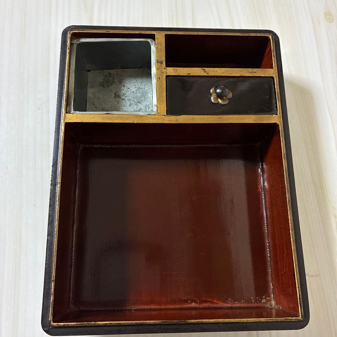 硯箱　骨董　アンティーク　時代物　漆器