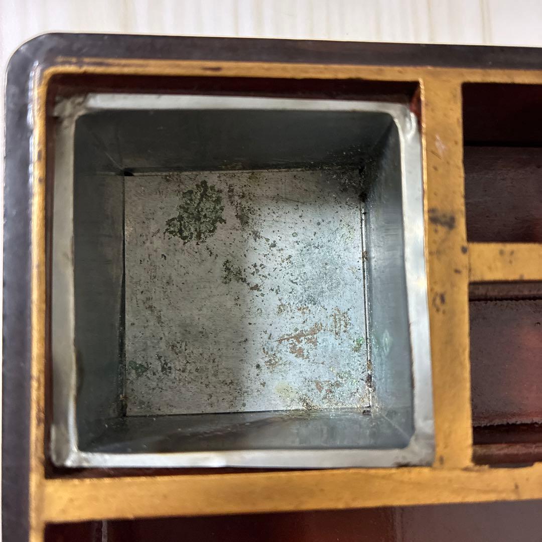 硯箱　骨董　アンティーク　時代物　漆器
