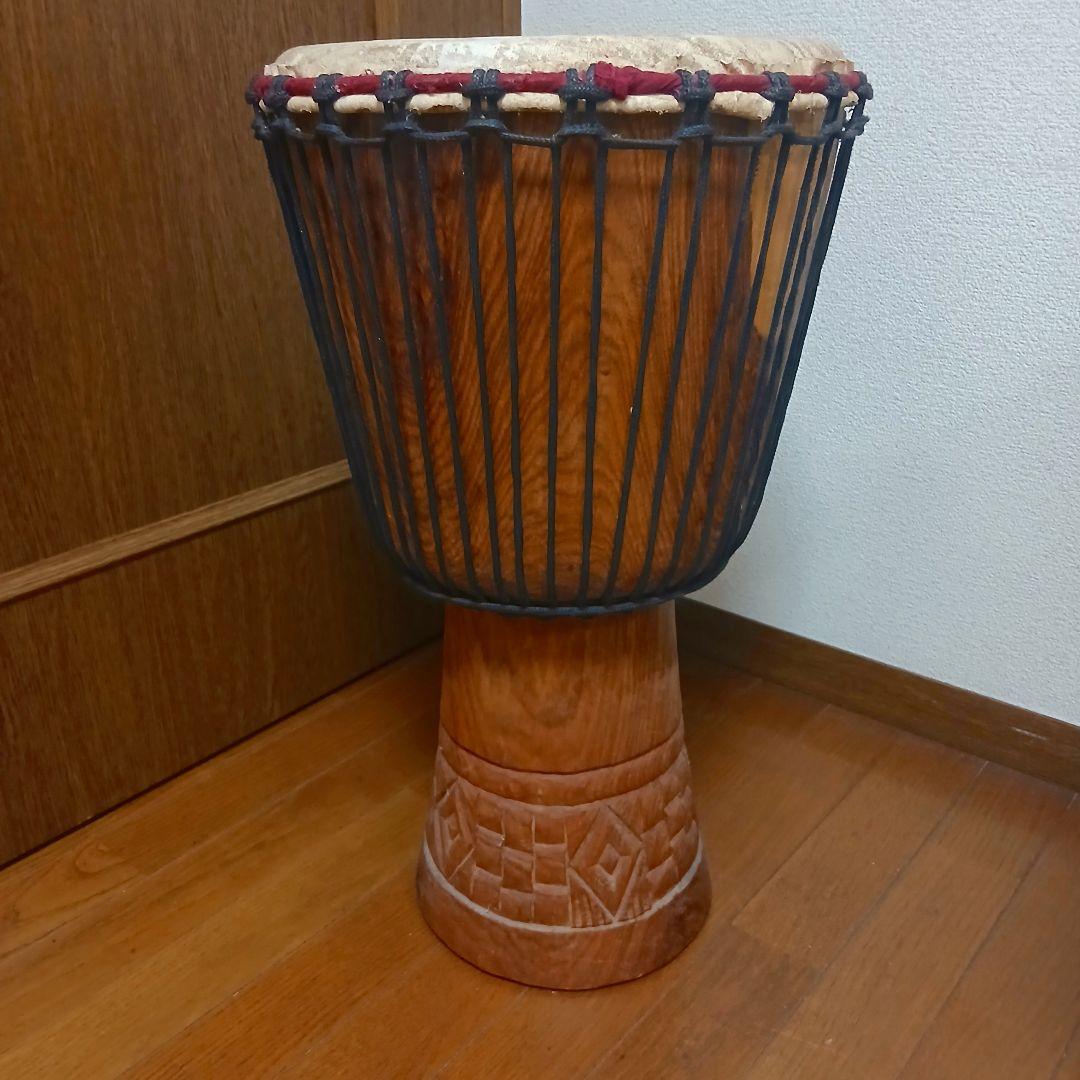 ジャンベ　 打楽器 　彫刻