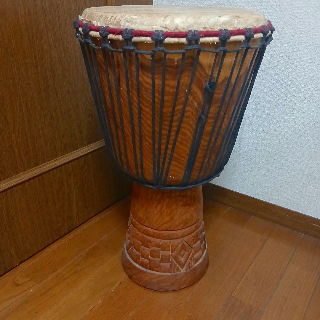ジャンベ　 打楽器 　彫刻