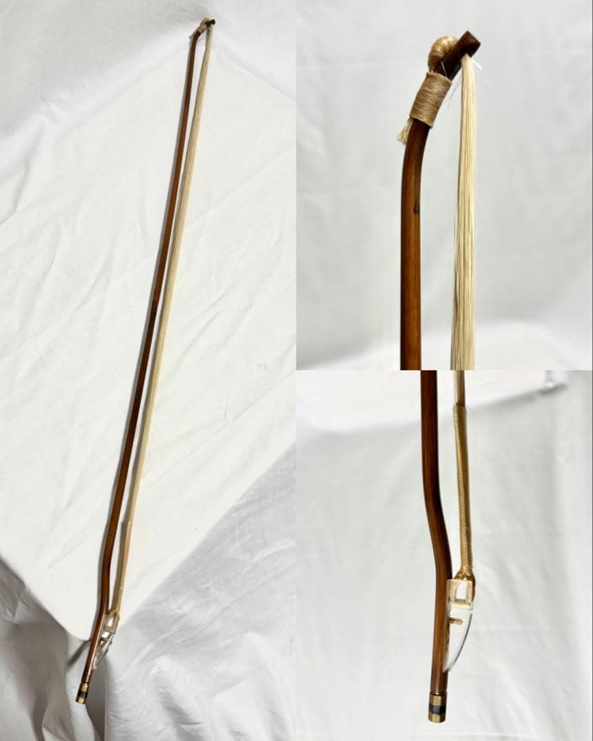 【本皮製】二胡 弓/ケースセット