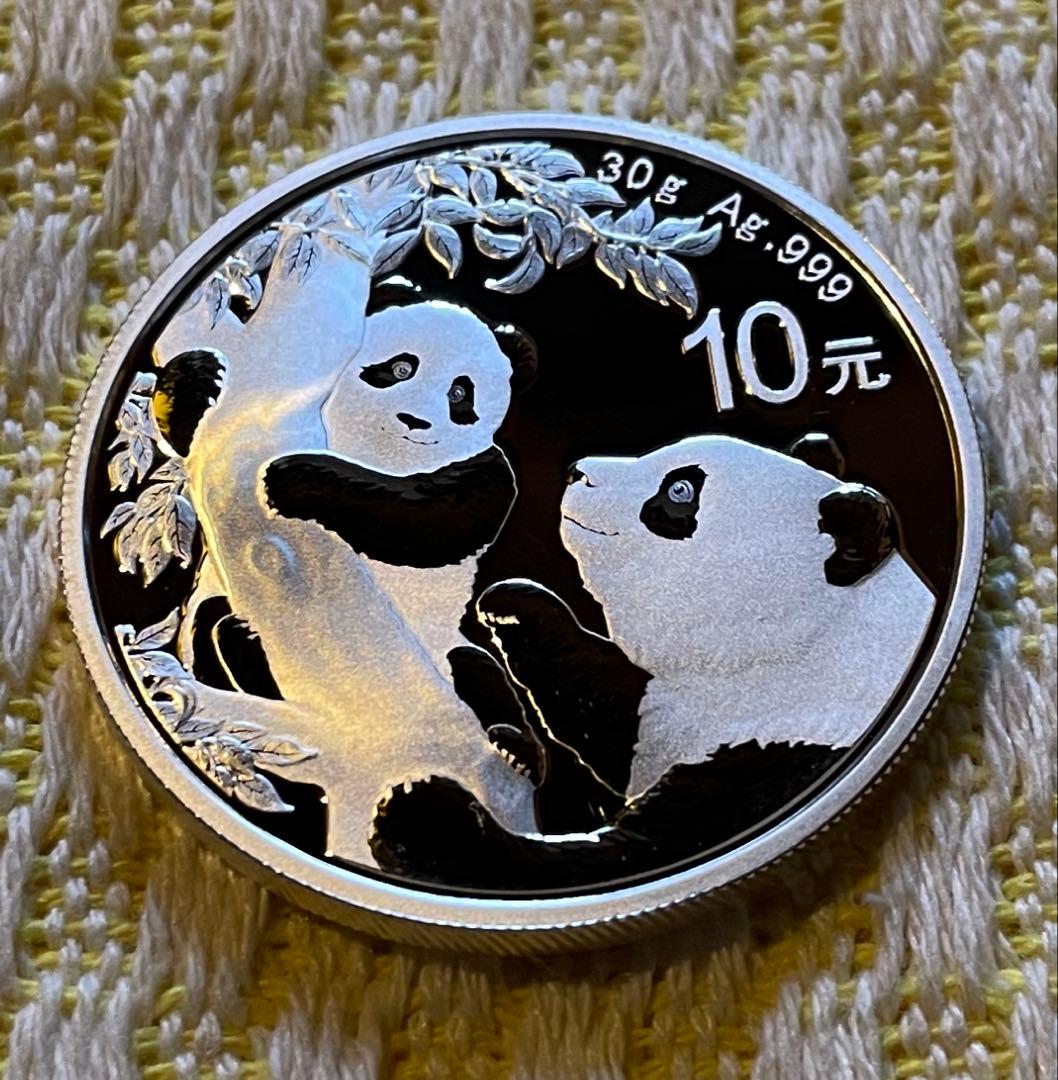 2021年 純銀 パンダ銀貨 30g 中国 10元 シルバー