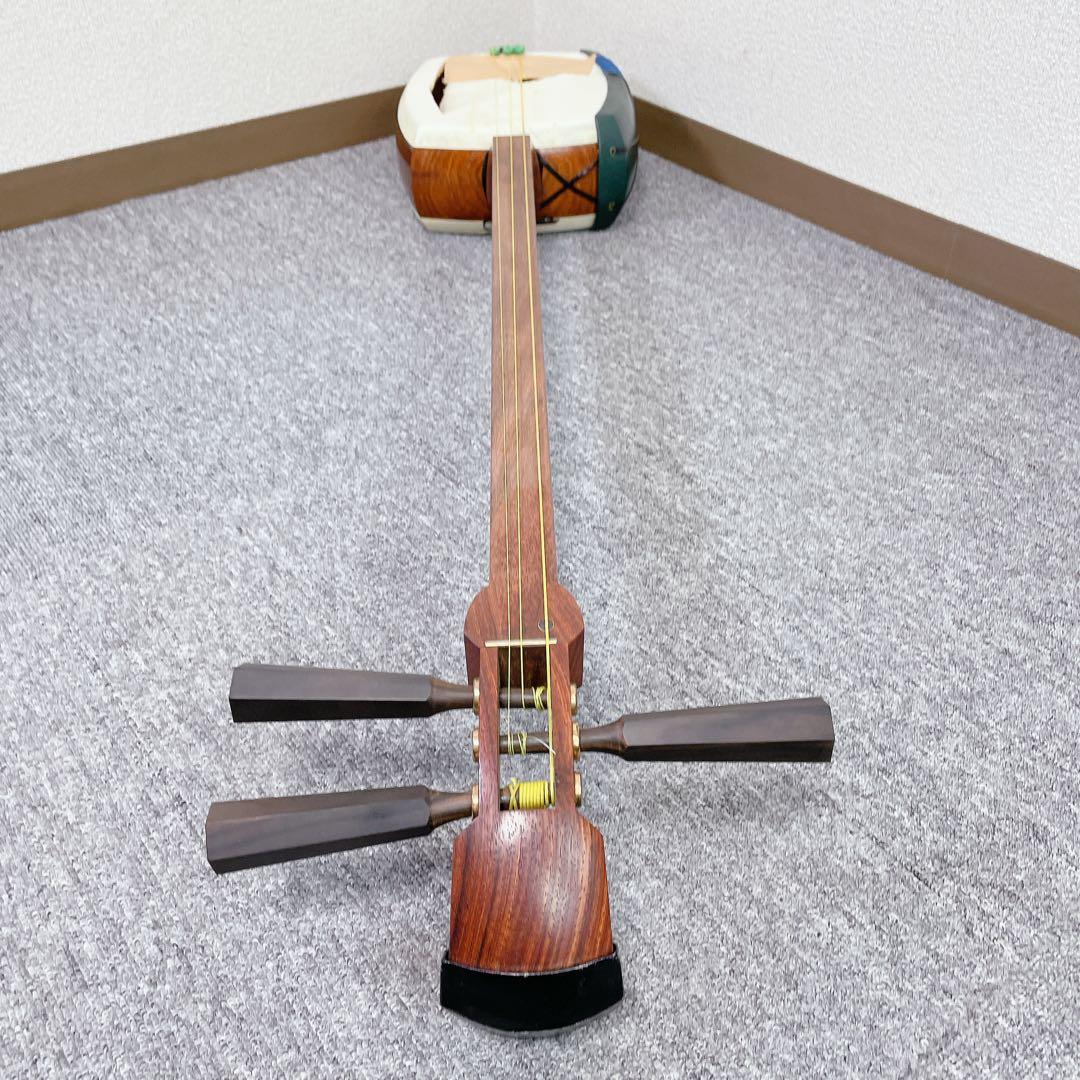 津軽三味線 太棹 花梨 平溝 丸打胴 東さわり 和楽器 三味線