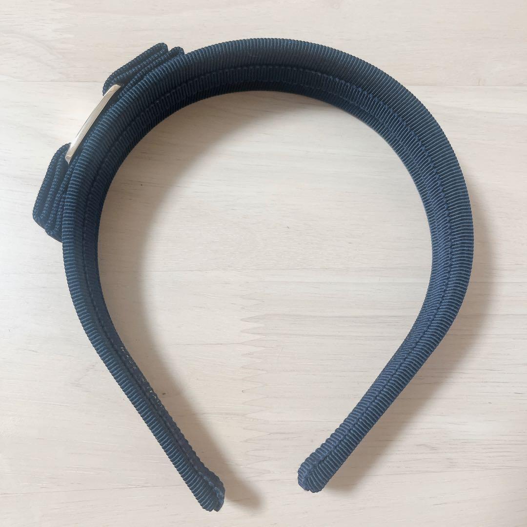 【新品】Ferragamo フェラガモ　カチューシャ　ネイビー