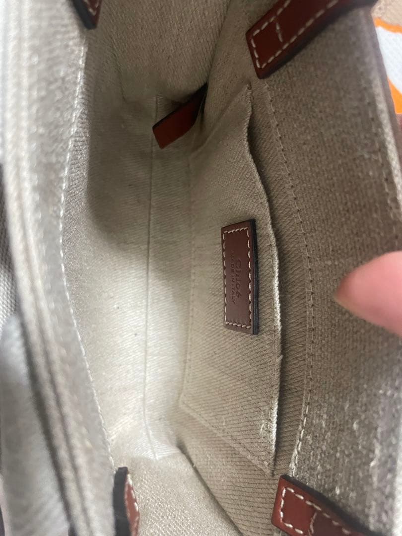 Chloé キャンバス ショルダーバッグ
