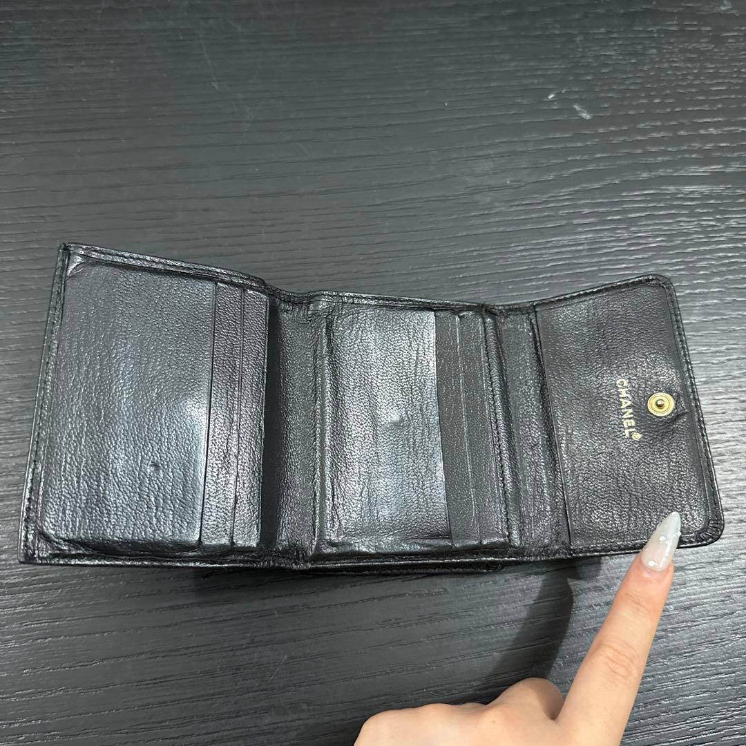 CHANEL 3つ折り折りたたみ財布