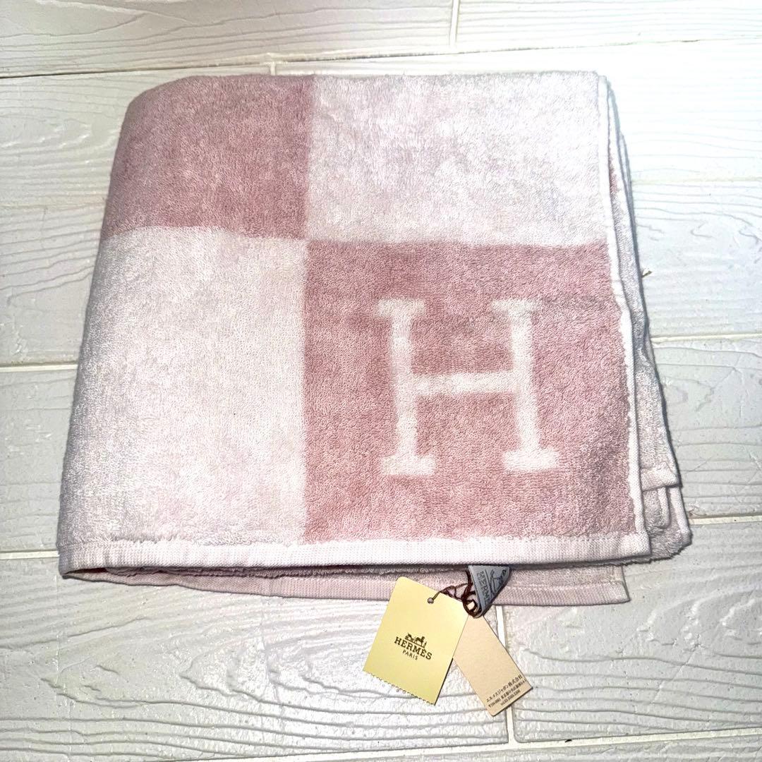 未使用タグ付き HERMES エルメス アヴァロン タオル 2枚セット