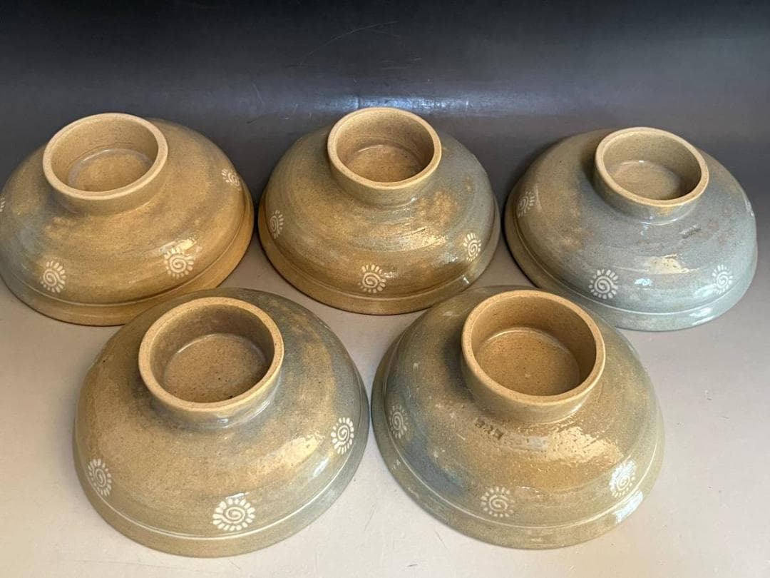 鉢■駕洛窯 清水久嗣造 向付 5客 高足 三島 桐共箱 作家物 時代物 骨董品■