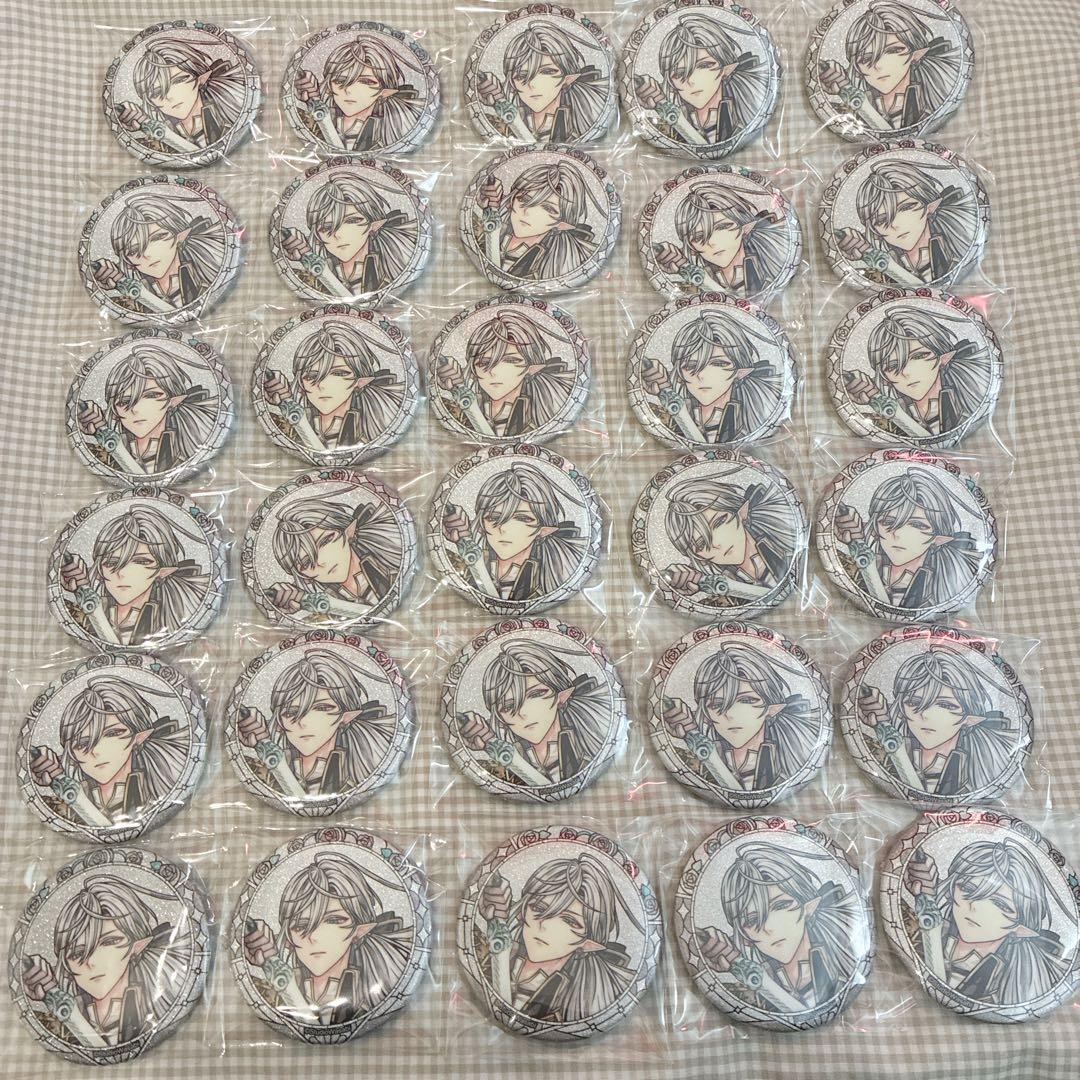 あくねこ 悪魔執事と黒い猫 シロ 3周年 缶バッジ 50点