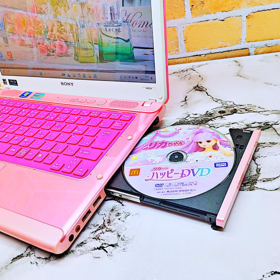 レアなスケルトンピンクノートパソコン❣️Core-i5☘️爆速SSD✨メモリ8G