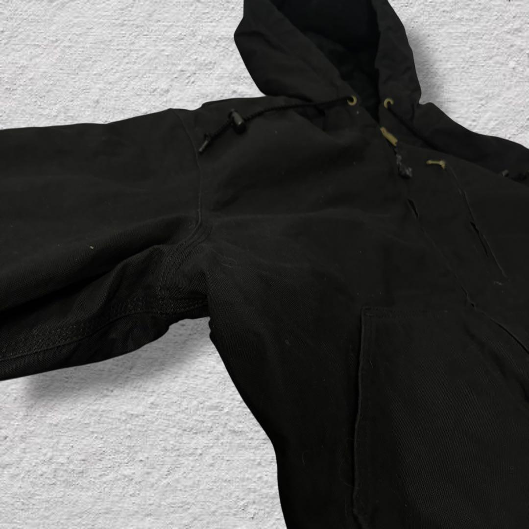 ラリル Wallsアクティブジャケットダックパーカーy2k刺繍ブラック