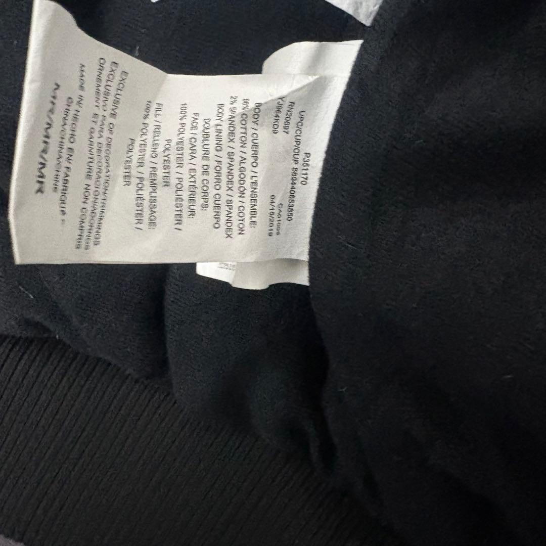 ラリル Wallsアクティブジャケットダックパーカーy2k刺繍ブラック