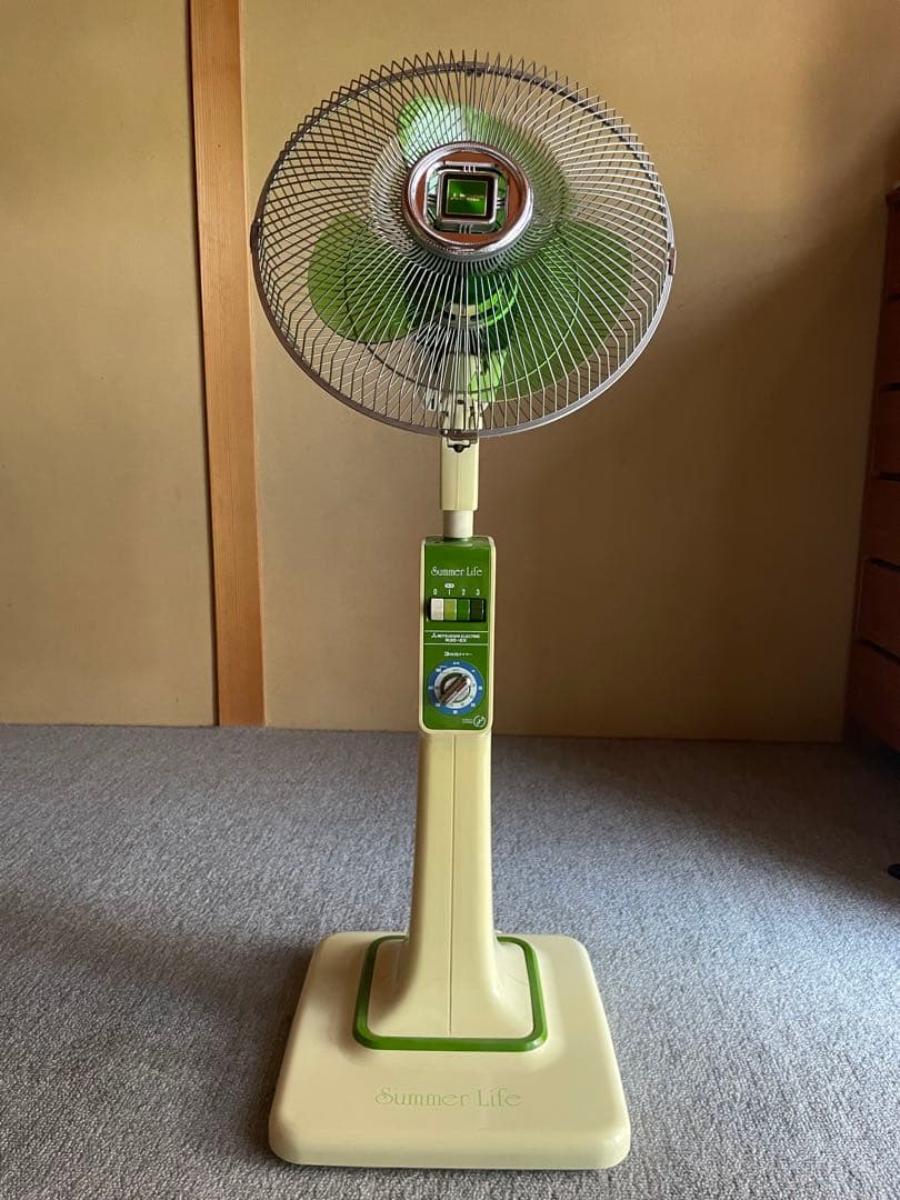 扇風機　レトロ　美品　1982年製　三菱電機　MITSUBISHI R30-EX