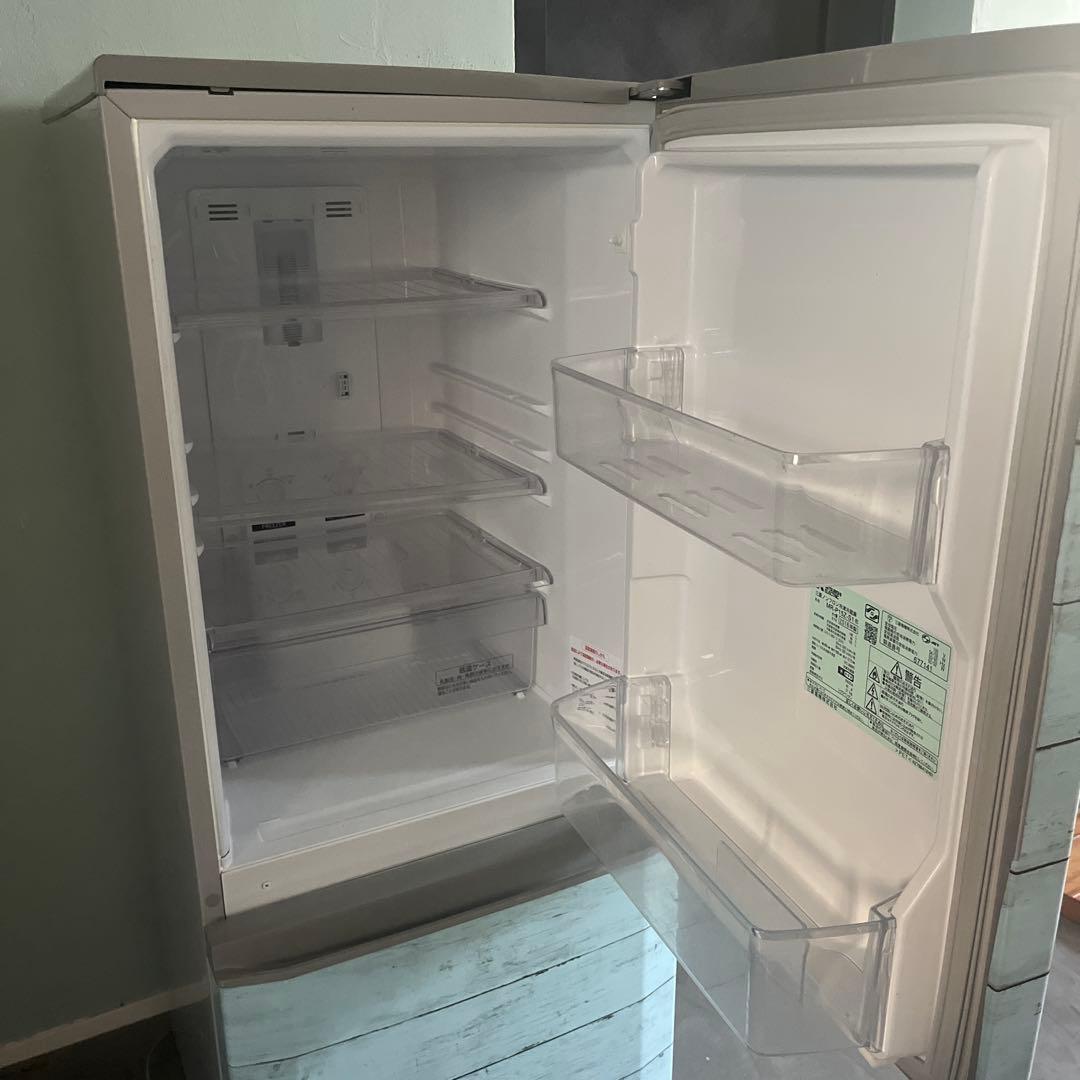 三菱電機ノンフロン冷蔵庫 MR-P15E-S1 146L 2016年製