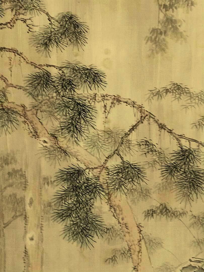 ♥日本画　掛軸　大庭学僊　人物画　桐箱付き　掛け軸　骨董品