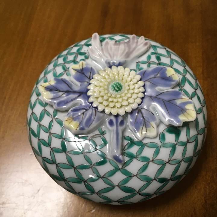 団右衛門窯 香合(三川内焼) 茶道具