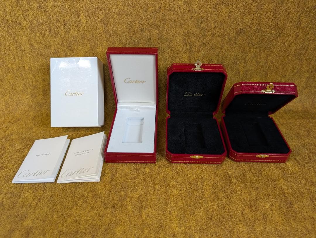 まとめ売り　Cartier　カルティエ　ライター　ケース　ボックス　空き箱　赤