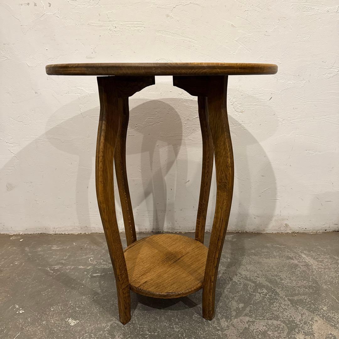 年末年始saleヴィンテージ　木製サイドテーブル　ラウンドテーブル