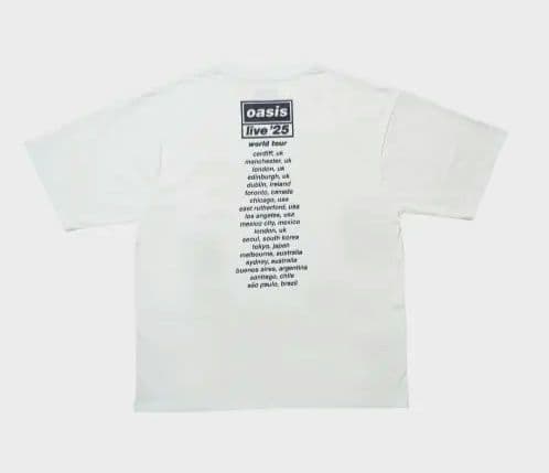 oasis live '25 Tシャツ XL ホワイトUKデザイン 新品未使用